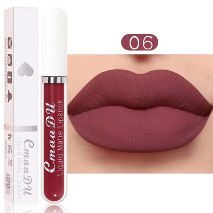 “Sexy Long-Lasting Velvet Matte Lip Gloss – Waterproof, Non-Stick, Liquid Lipstick for Women”
