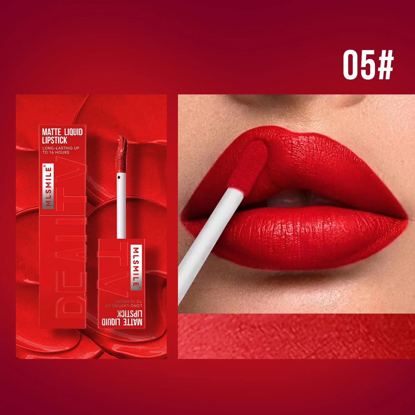 “6-Color Non-Stick Velvet Satin Lip Gloss, Waterproof, Long-Lasting Matte Liquid Lipstick”