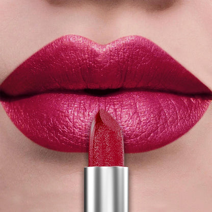“21-Color Metallic Lipstick – Bold, Glittery, Long-Lasting Pearlescent Matte Lip Tint”