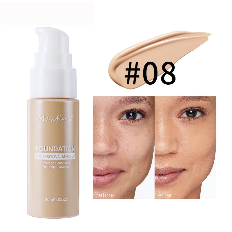 “Liquid Foundation – Effective Concealer, Waterproof, Sweat-Resistant for Professional Makeup”