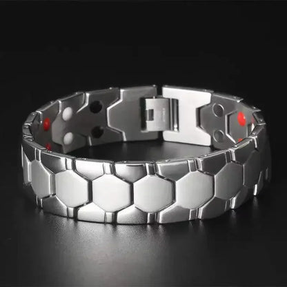 “Men’s Magnetic Detox Bracelet - Lymph Drainage & Arthritis Pain Relief Jewelry.”