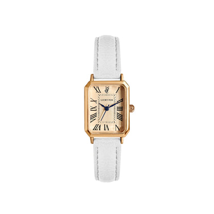 “Fashion Retro Digital Dial Watch - Square Leather Strap Quartz Wristwatch for Women.”