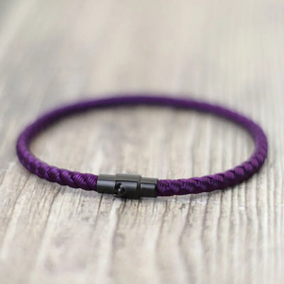 “Grade A Keel Rope Bracelet - Lucky Red Thread Magnetic Bracelet for Couples, Wealth & Prosperity.”