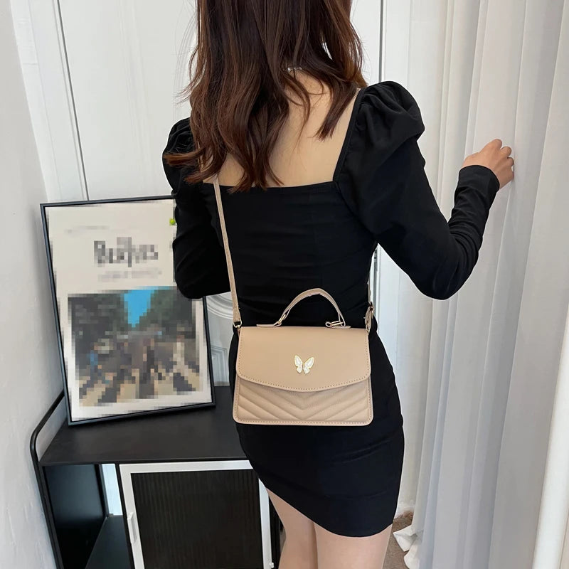 “PU Leather Small Square Bag: Stylish, Versatile, Perfect Crossbody or Shoulder.”