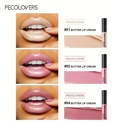 “1PC Butter Gloss Lip Gloss - Long-Lasting, Hydrating Nude Lip Makeup.”