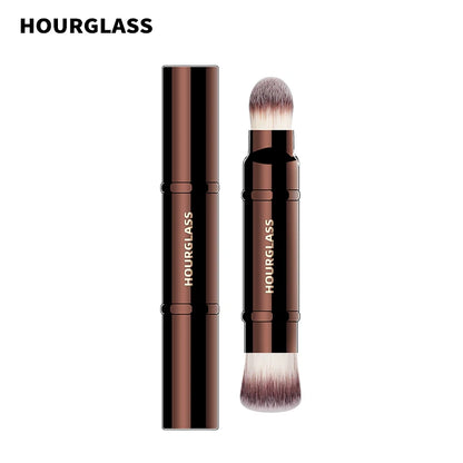 “Retractable Double-Ended Complexion Brush with Soft Fiber Hair, Fashion Face Brush.”