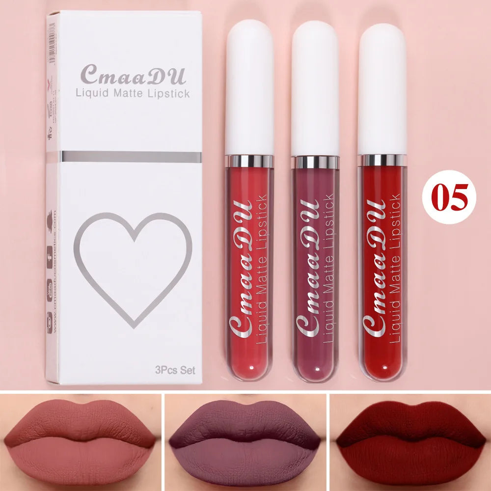 “Sexy Long-Lasting Velvet Matte Lip Gloss – Waterproof, Non-Stick, Liquid Lipstick for Women”