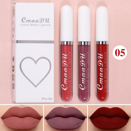 “Sexy Long-Lasting Velvet Matte Lip Gloss – Waterproof, Non-Stick, Liquid Lipstick for Women”