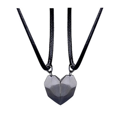 “2Pcs Magnetic Heart Necklace - Couples’ Jewelry for Valentine’s & Weddings.”