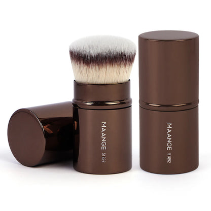 “Retractable Kabuki Blush Brush Soft Fluffy Powder Contour Makeup Portable Tool.”