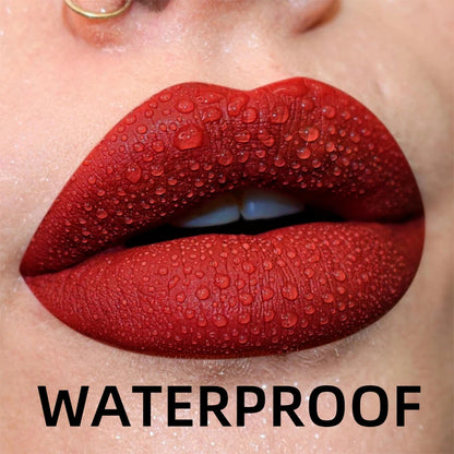 “19-Color Matte Velvet Lip Gloss – Waterproof Liquid Lipstick, Nude to Black Shades”
