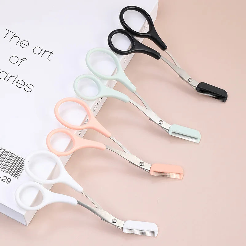 “Stainless Steel Eyebrow Trimmer: Comb, Shape, and Perfect Your Look Safely.”