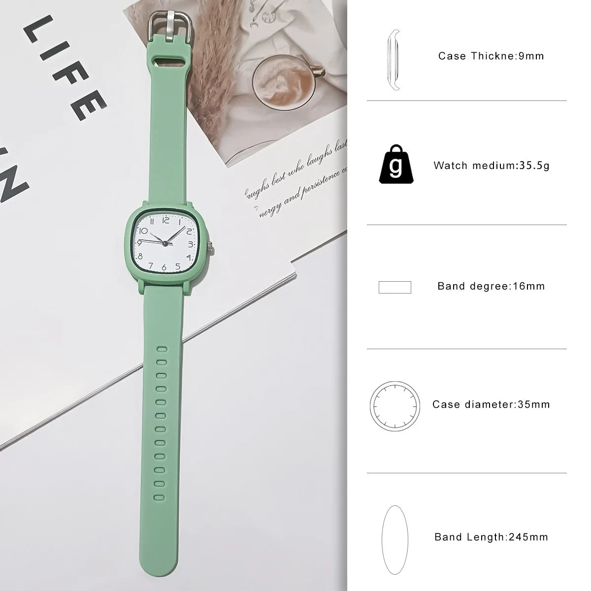 “Fashion Brand Bear Women’s Quartz Watch - Casual Silicone Jelly Watch for Girls.”