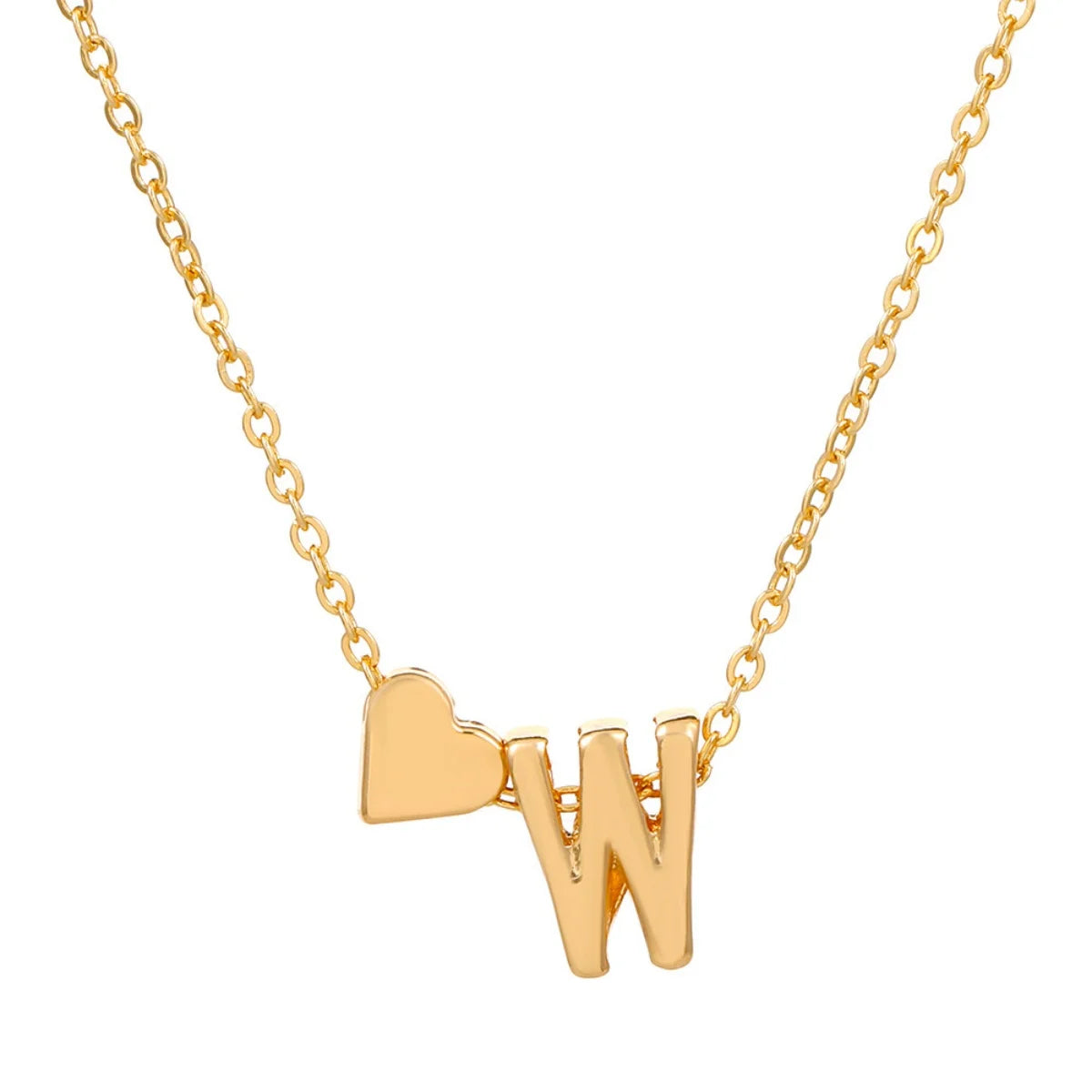 “Initial 26 Letter Heart Necklace for Women and Girls, Perfect Friendship Gift.”