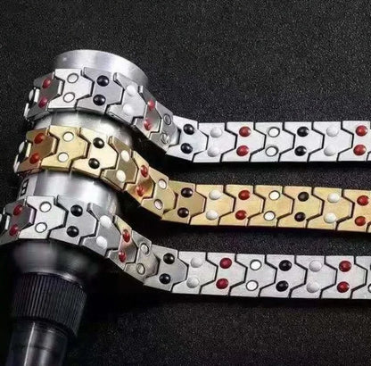 “Men’s Magnetic Detox Bracelet - Lymph Drainage & Arthritis Pain Relief Jewelry.”