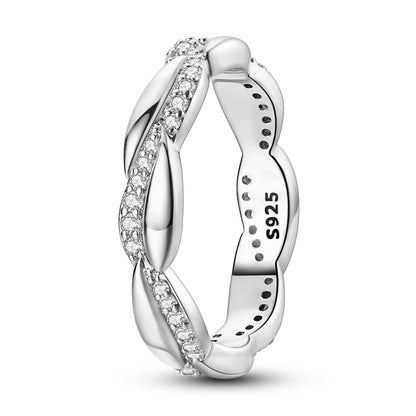 “925 Silver Zircon Star Ring - Geometric Design for Engagements & Valentine’s Gifts.”