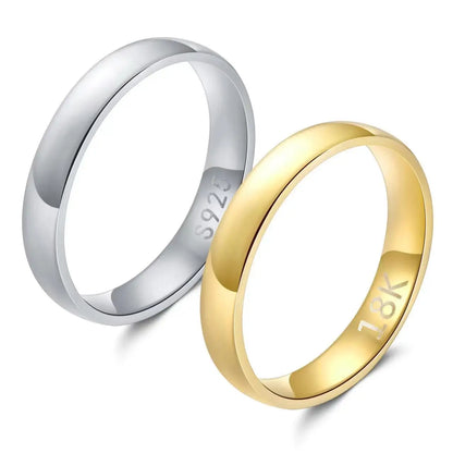 “Gold-Plated Ring - Simple Fashion Design for Wedding & Engagement.”