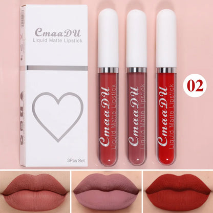 “Sexy Long-Lasting Velvet Matte Lip Gloss – Waterproof, Non-Stick, Liquid Lipstick for Women”