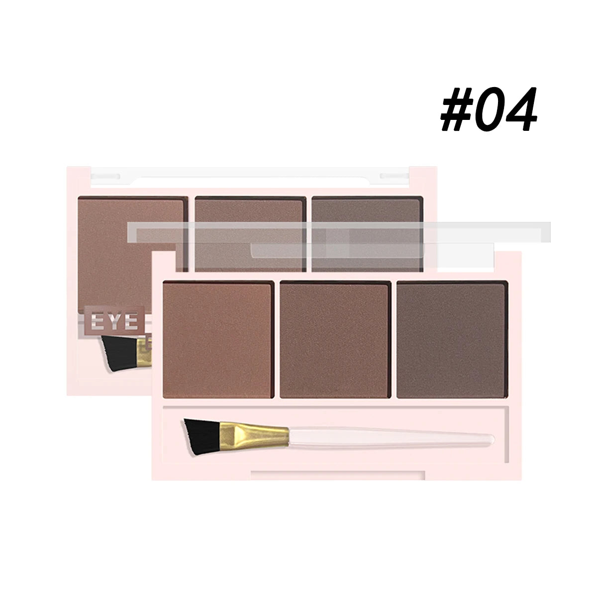 “3-Color Brow Powder Set with Brush, long-lasting, natural, versatile contour, color-resistant makeup.”