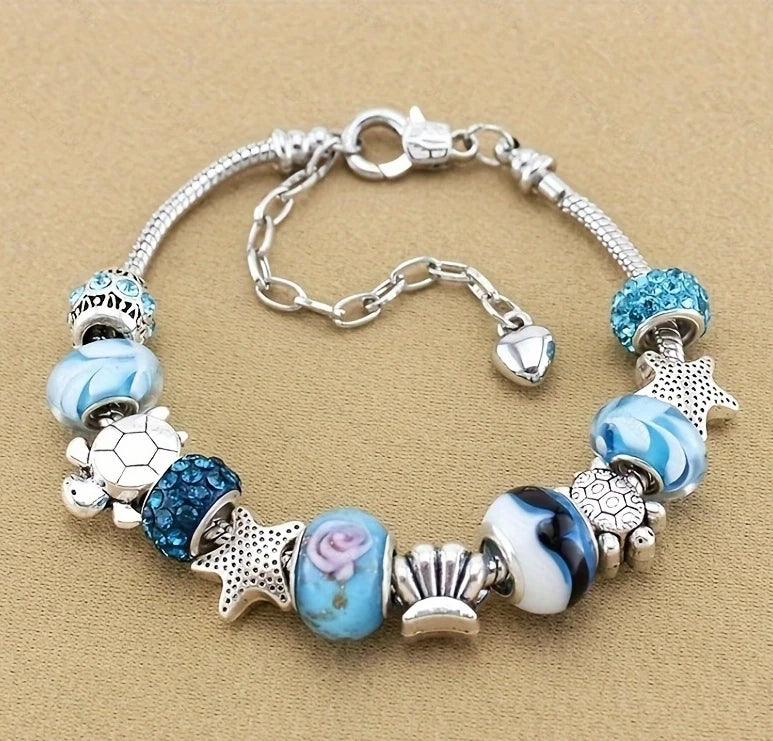 “Women’s Multi Element Beaded Love Bracelet Daily Party Holiday Jewelry Gift.”