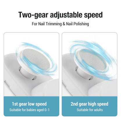 “Rechargeable electric nail clipper with grinding, polishing, light—automatic trimmer.”