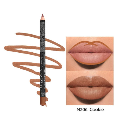 “14-Color Nude Matte Lipstick Pencil – Long-Lasting, Waterproof, High Pigmented Lip Liner”
